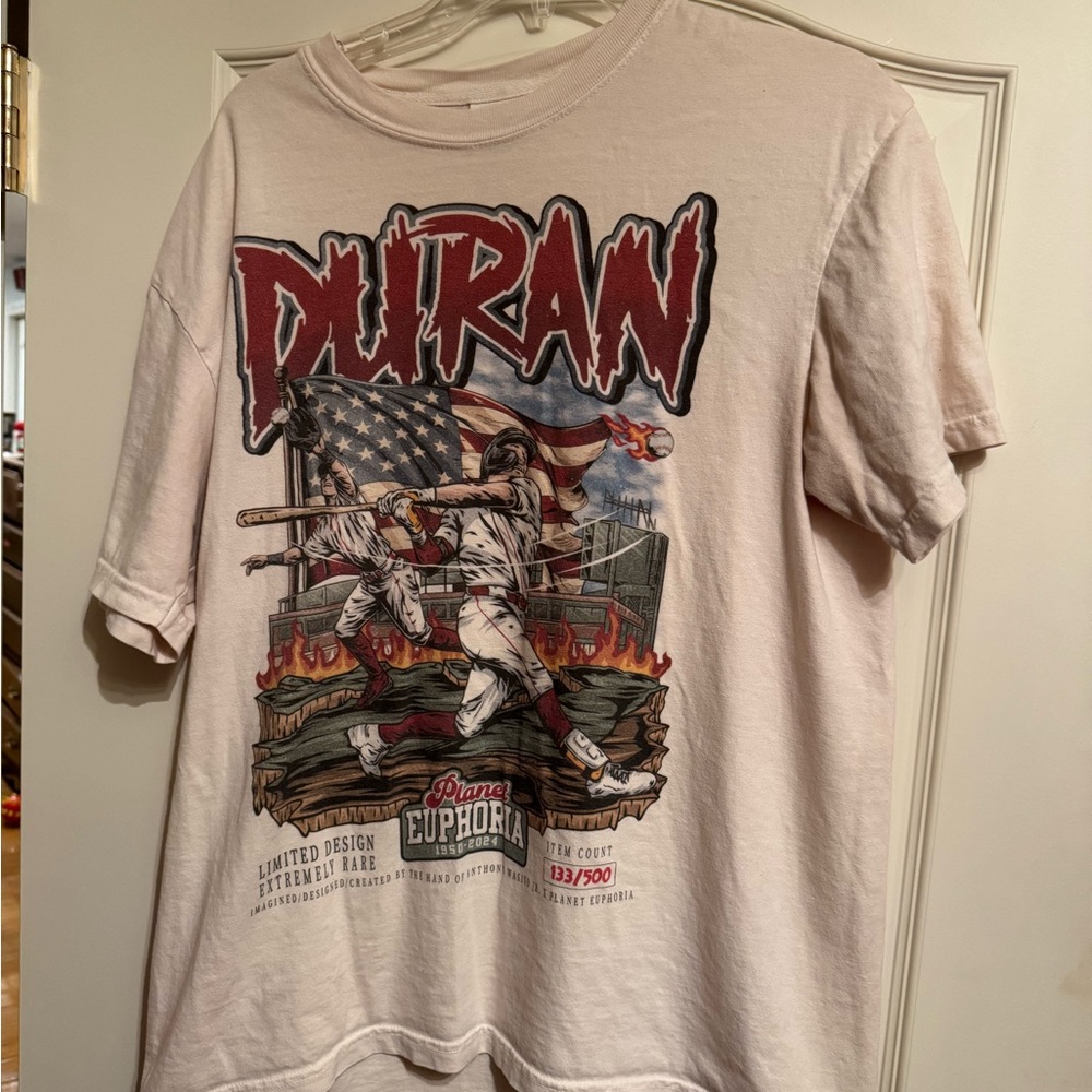 Jarren Duran limited design Planet Euphoria tee /500 only size Large